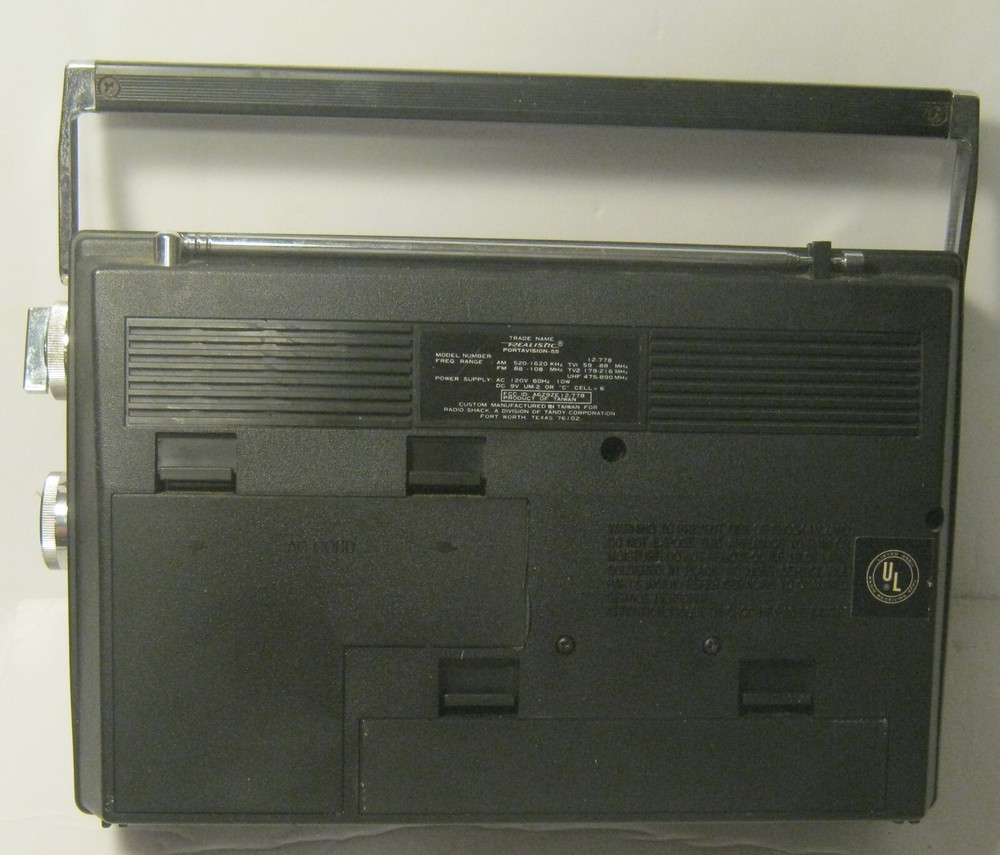 1980's REALISTIC Portavision 55 Model 12-778 KNOBS ONLY!!