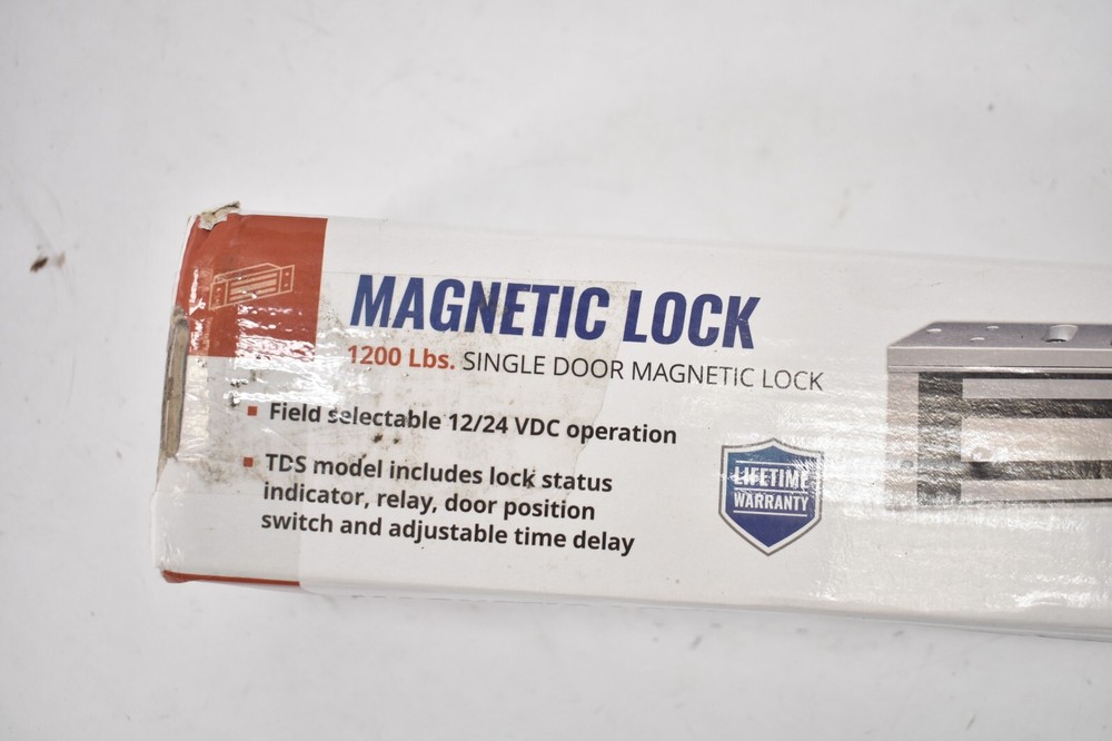 Camden Door Controls Magnetic Lock CX-91S-12TDS Version 2 Surface Mount