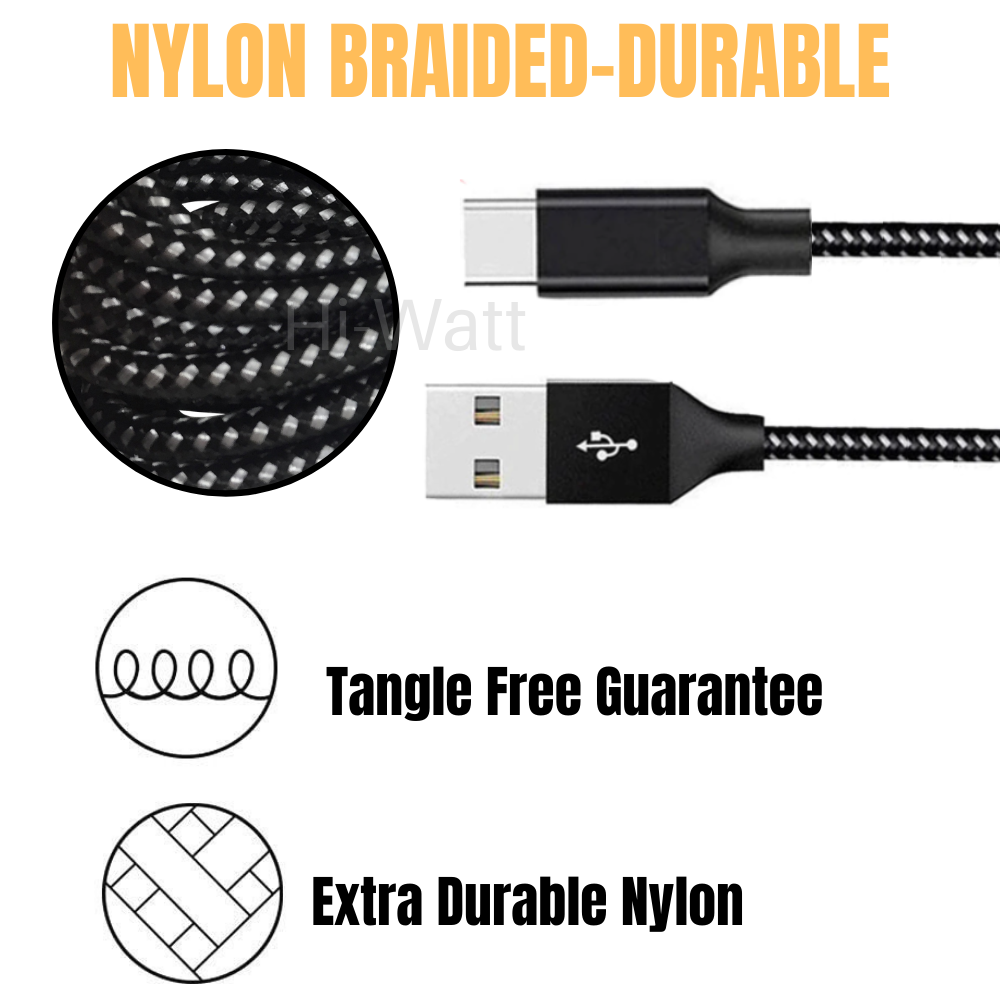 10FT USB C Type C Fast Charger Cable For Samsung Android iPhone 15 Charging Cord