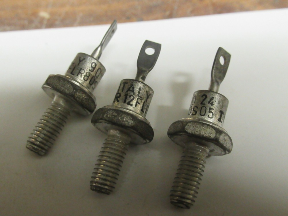 (3) VISHAY INTERTECHNOLOGY 12FLR80S05 GENERAL PURPOSE RECTIFIER DIODE STUDS