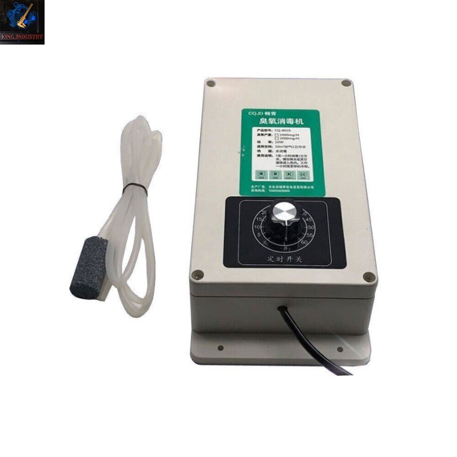 A Portable Ozone Machine for Liquid Air Multipurpose Ozonator with Timer 110V