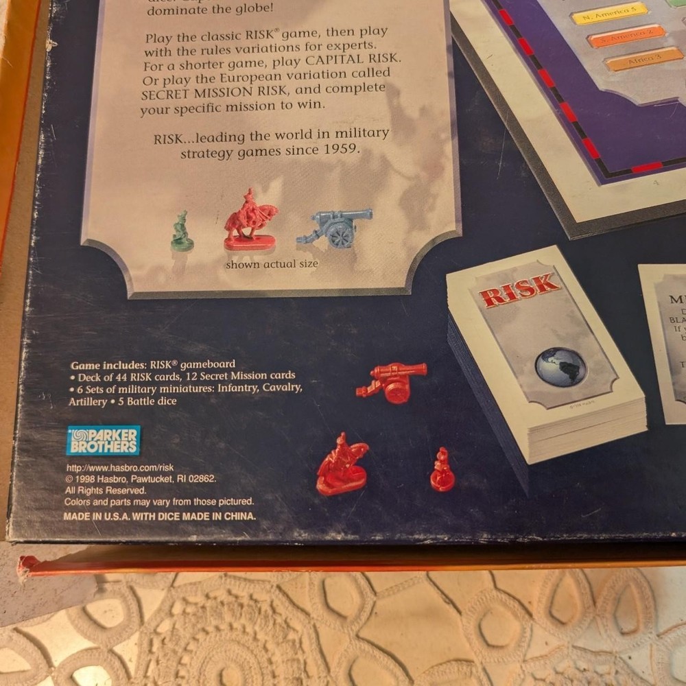 Risk board game 1998 - a classic strategy game...