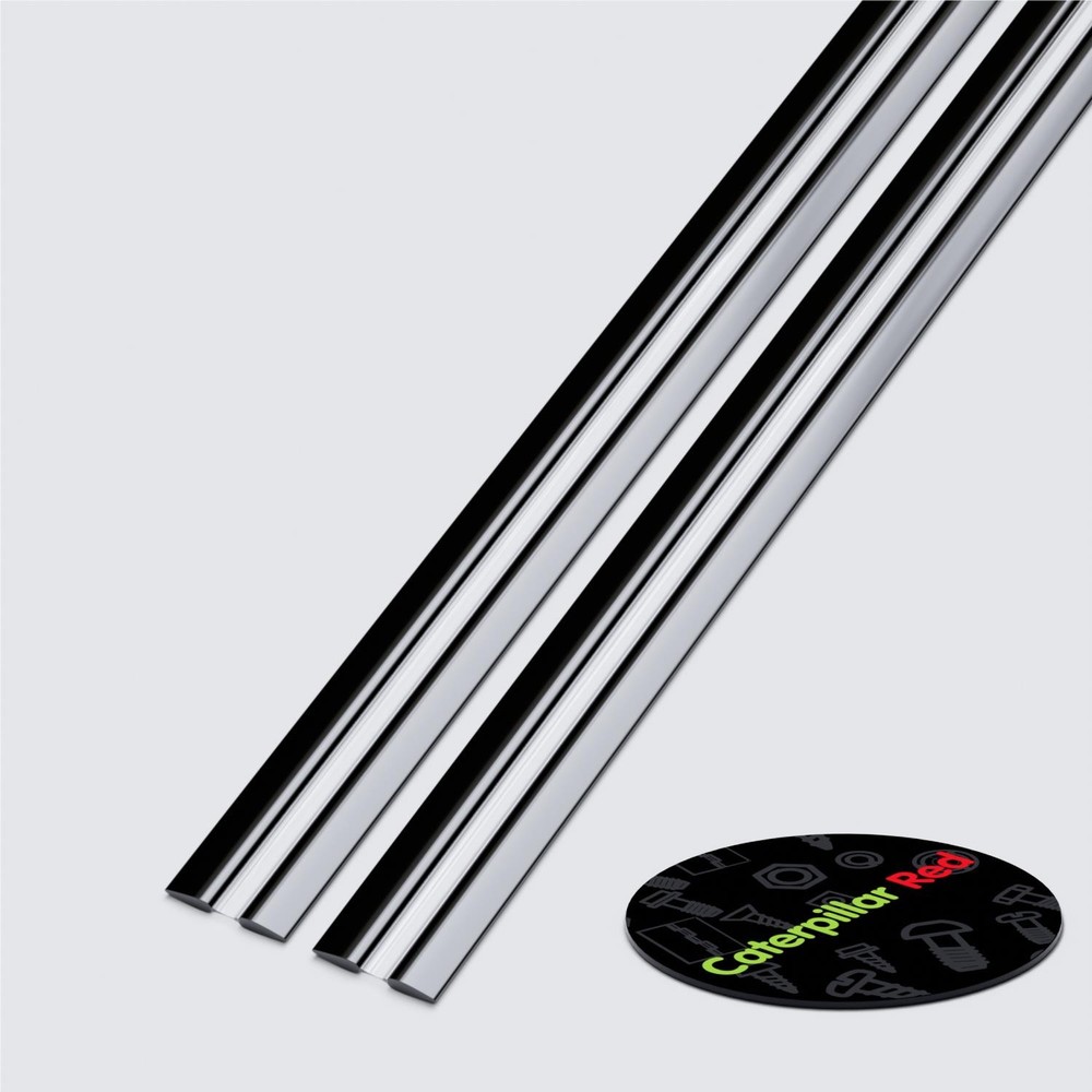 2x 950mm (37 in) Black low profile flex hinges flexible