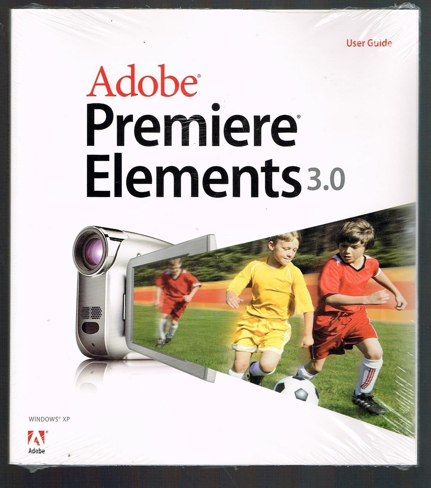 Adobe Premiere Elements 3.0 User's Guide for Windows XP Factory Sealed New