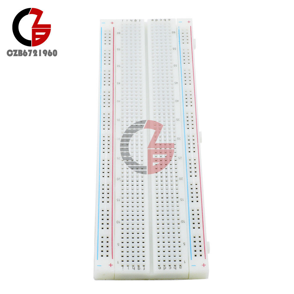 2pcs MB-102 MB102 Breadboard 830 Point Solderless PCB Bread Board Test Develop