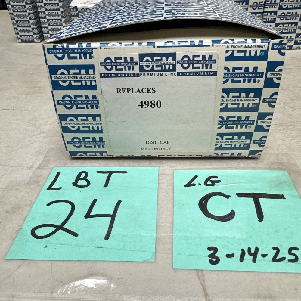 ORIGINAL ENGINE MANAGMENT  DISTRIBUTOR CAP 4980