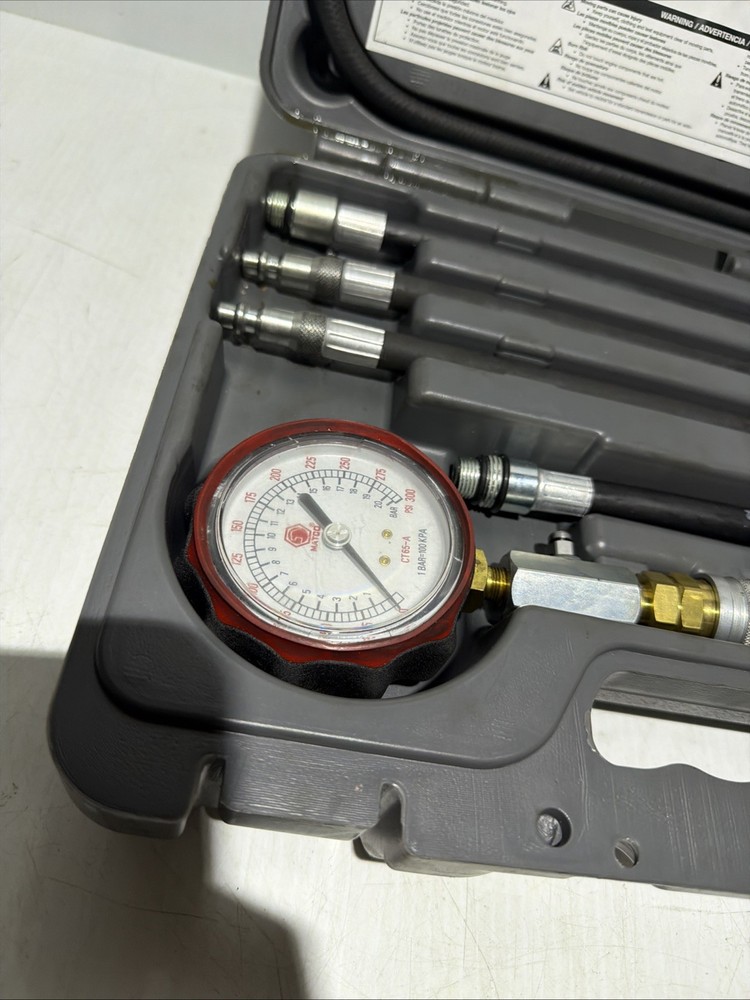 Matco Tools Master Compression Gauge Test Set in Original Case CT166AK
