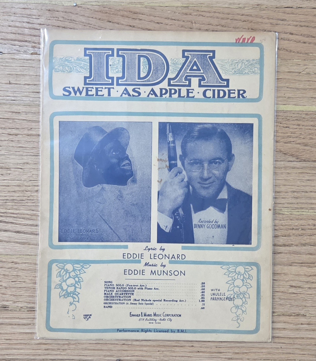 (8) Vintage Music Sheets Lot