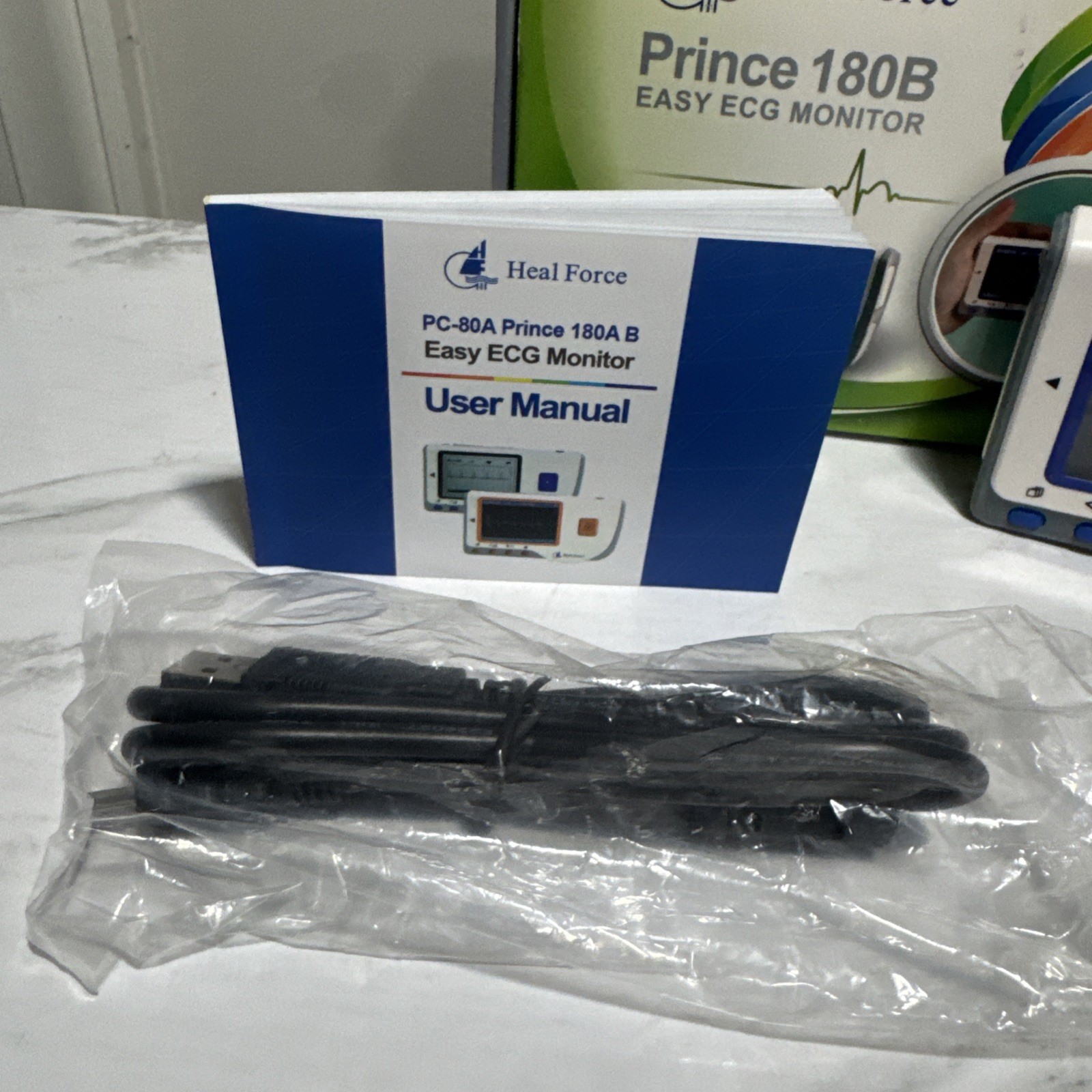 Heal Force Prince 180B Handheld ECG EKG Heart Rate Monitor Home Medical Care