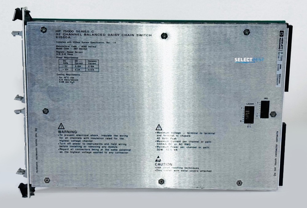 AGILENT (HP) E1550A 32-CHANNEL BALANCED MULTIPLEXER / DAISY-CHAIN SWITCH (REF R)