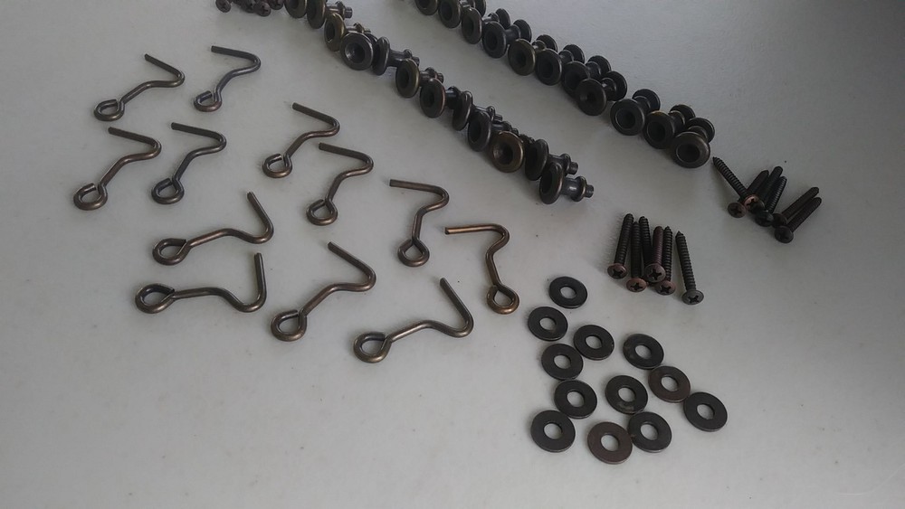 Vintage Window Shutter Hardware - Hook & Knob Set. 12 sets . 449