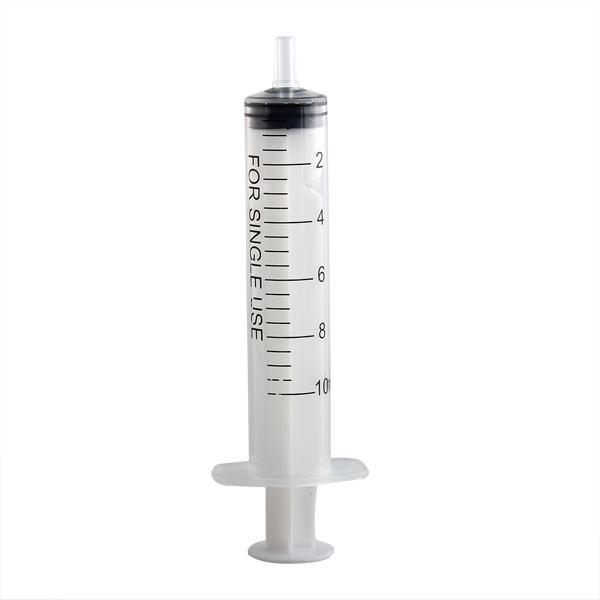 10 Syringe Luer Slip Tip 10mL Liquid Clear Plastic Sterile Medical/Animal Feeder