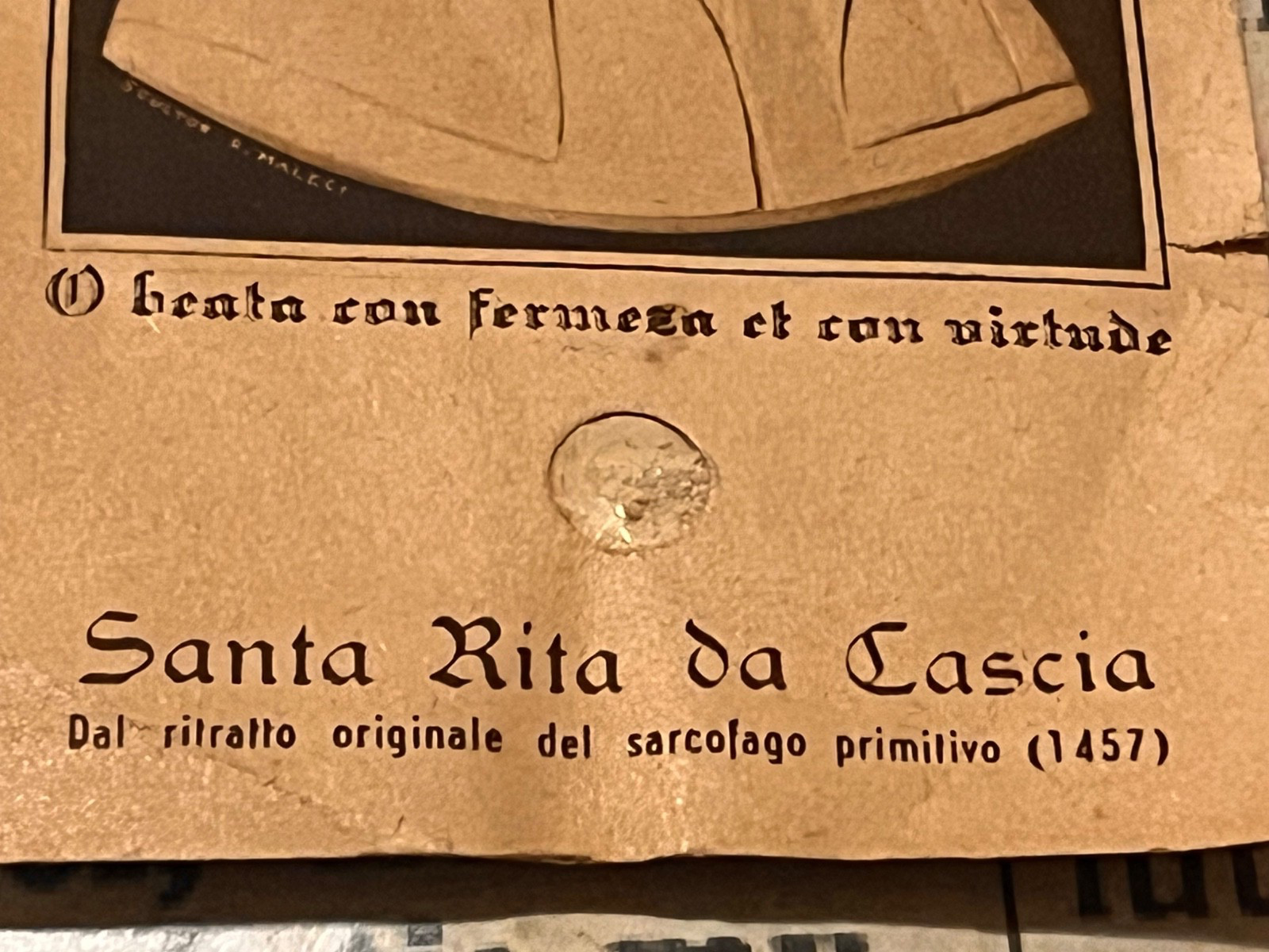 RARE SPECIAL RELIC / EX-VOTO S. Rita : stunning with Sterling Silver heart !!!