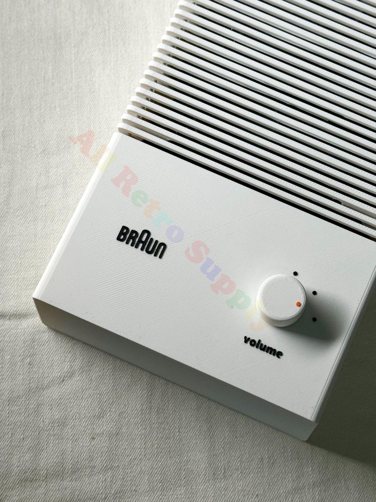 Handmade Retro Braun T3 Inspired Bluetooth Speaker-3D Print Case 100W Amplifier