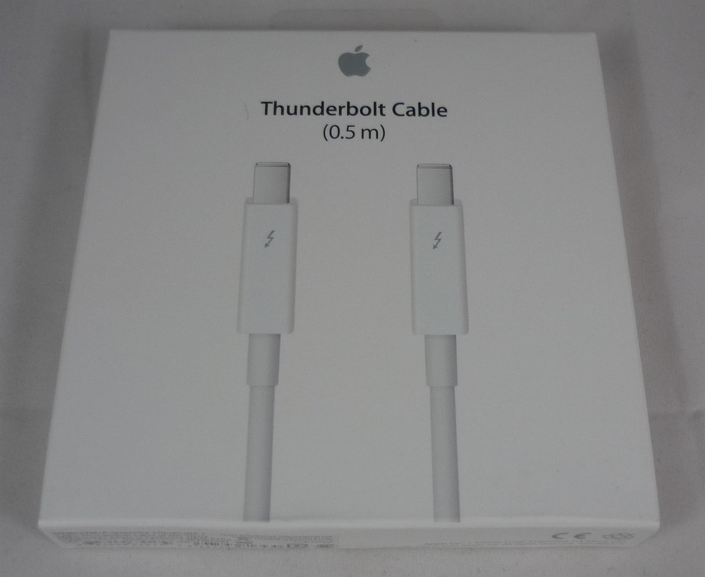 Genuine / Official Apple Thunderbolt 2 Cable - 0.5 m - White - New