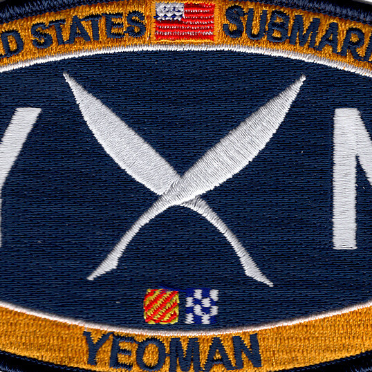 Submarine Deck Yeoman Rating Patch YN