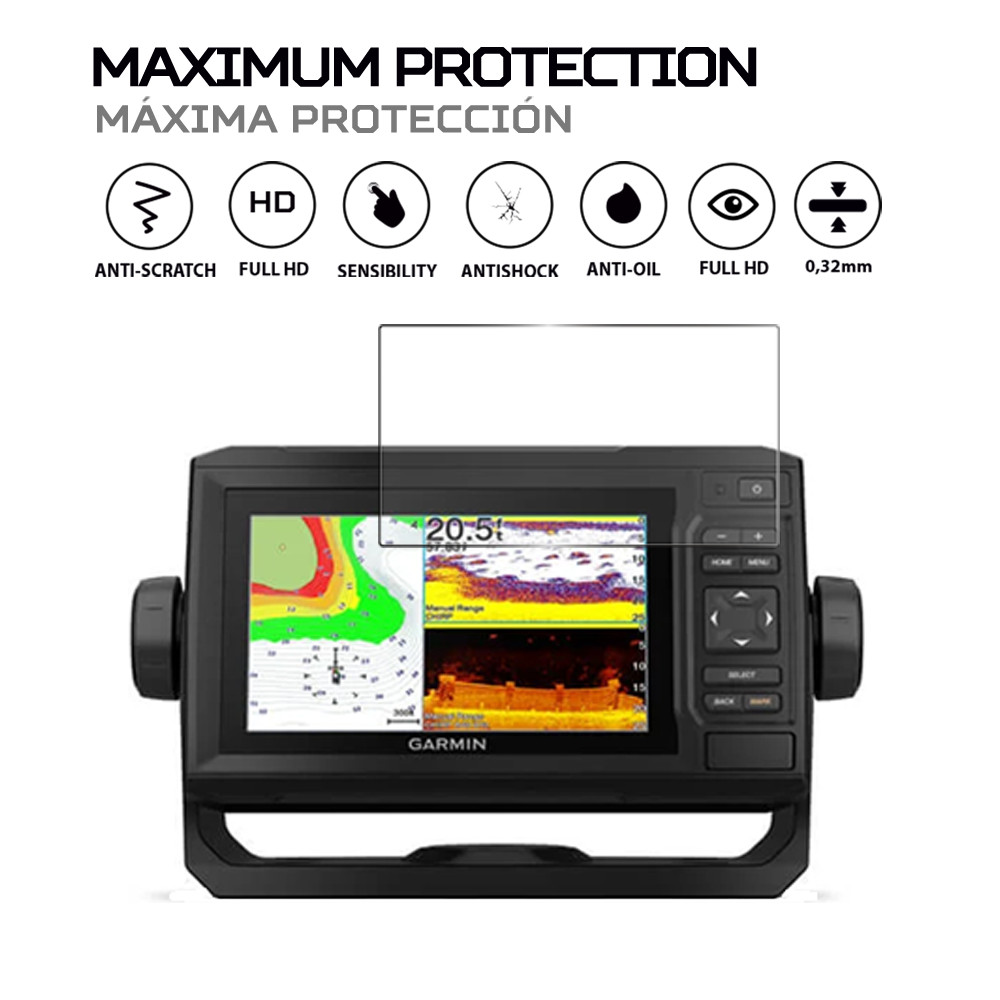 ANTISHOCK Screen protector for Garmin echoMAP Plus 63cv