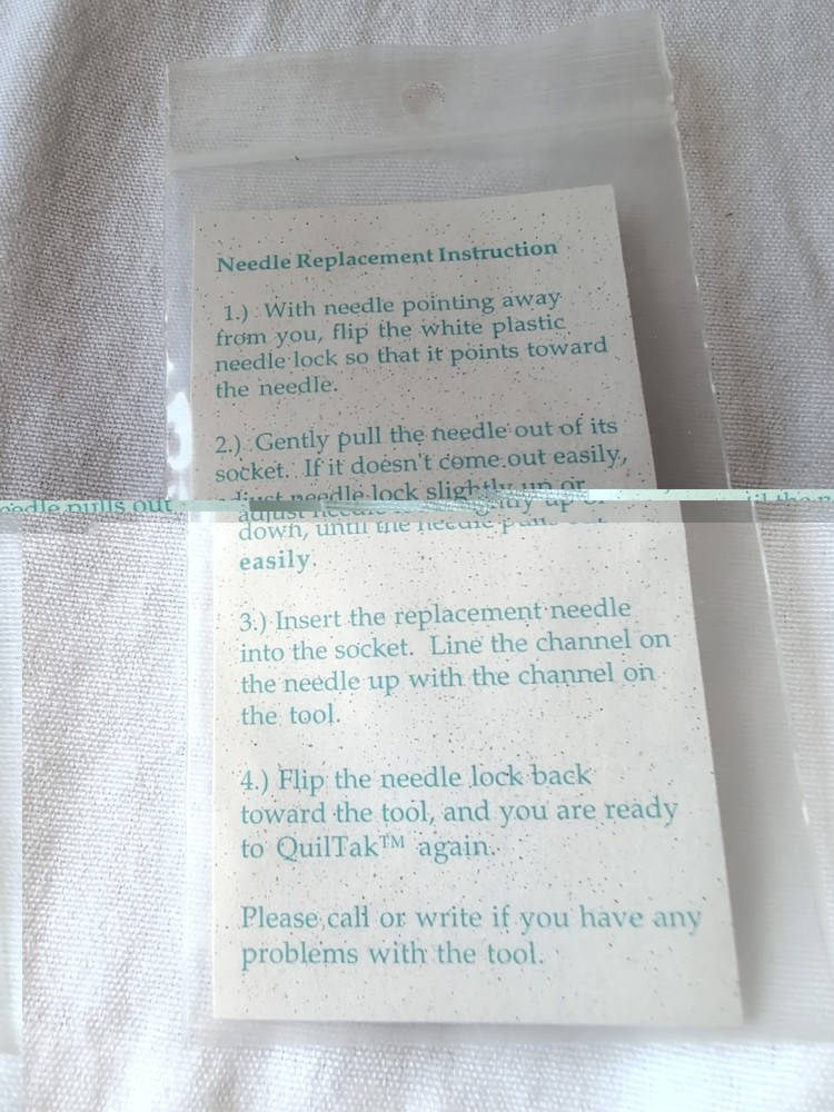 QuilTak Replacement Needle For Quiltack Basting System Item#610