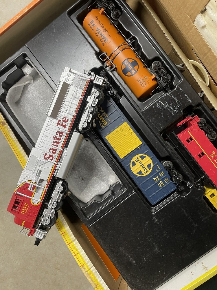rail king train set Santa Fe