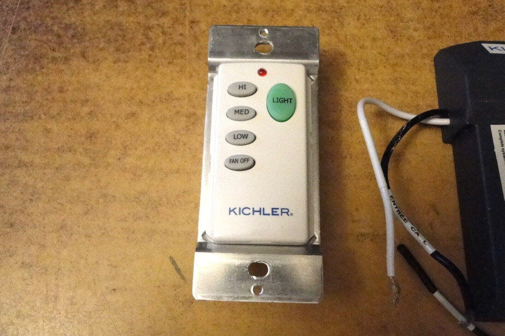 Kichler Wired Ceiling Fan Remote Control, complete set=up