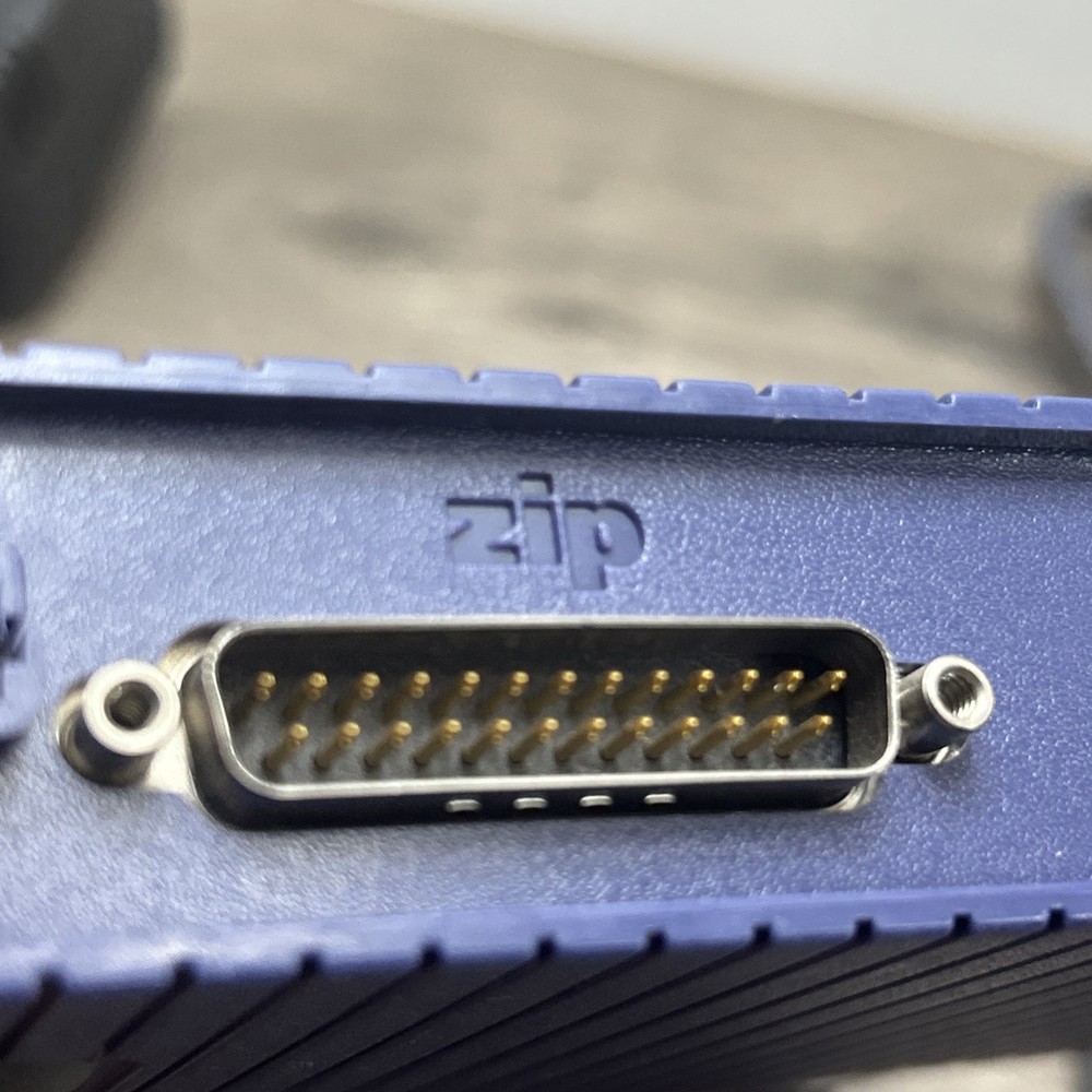 Iomega Zip 100MB External Disk Drive With Parallel Port Cables PC No Software