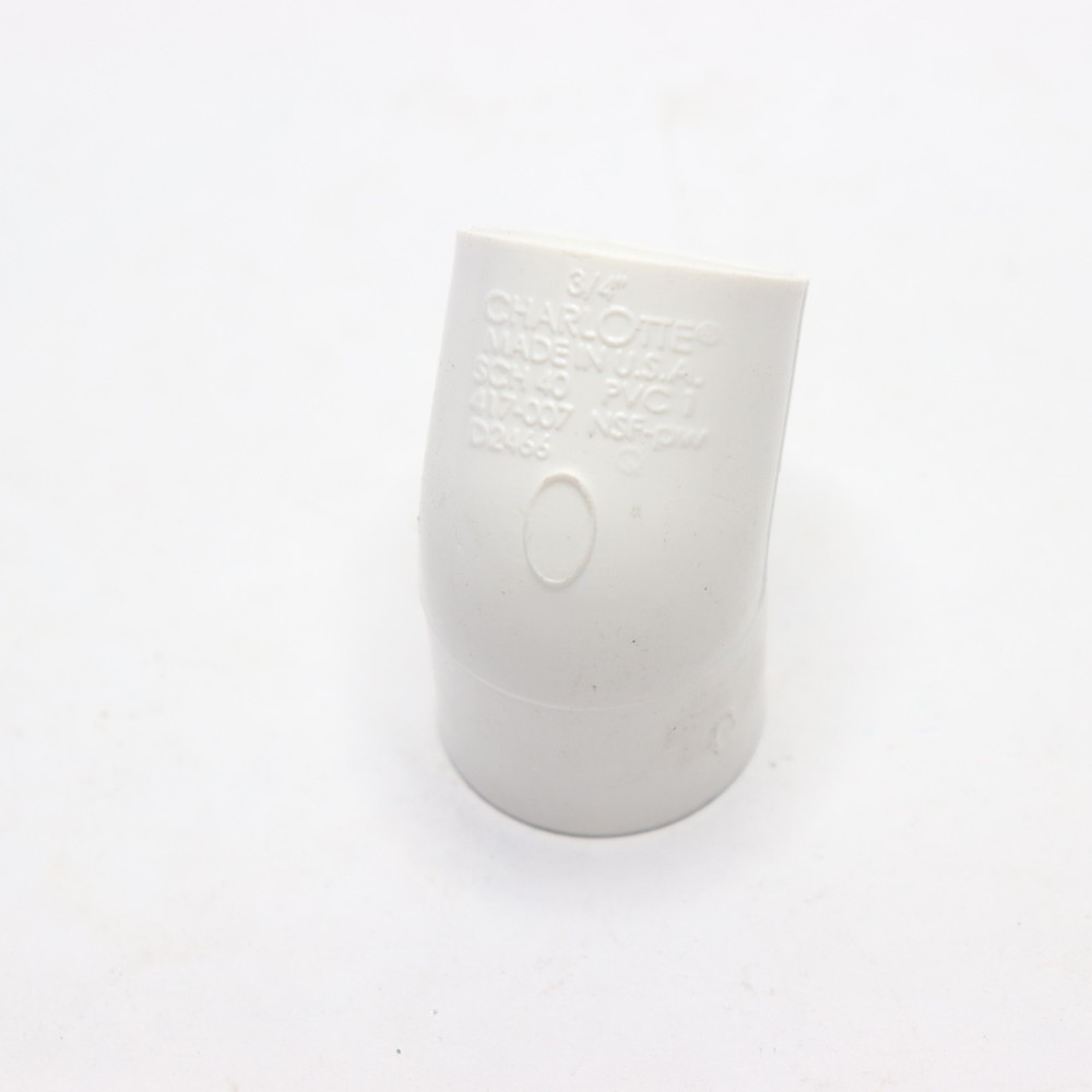 Charlotte 45 Degree Socket x Socket Elbow Fitting PVC 3/4" x 3/4"