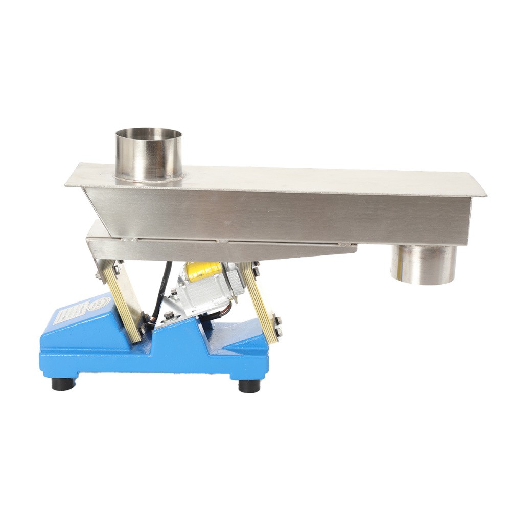 GZV Small Vibrating Feeder Electromagnetic Shaking Feeding Machine w/ Controller