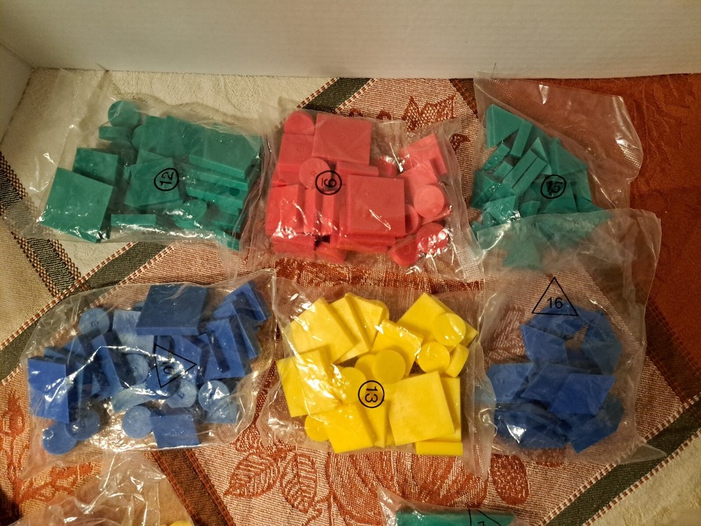 K12 Math plastic shapes homeschooling educational prek k P