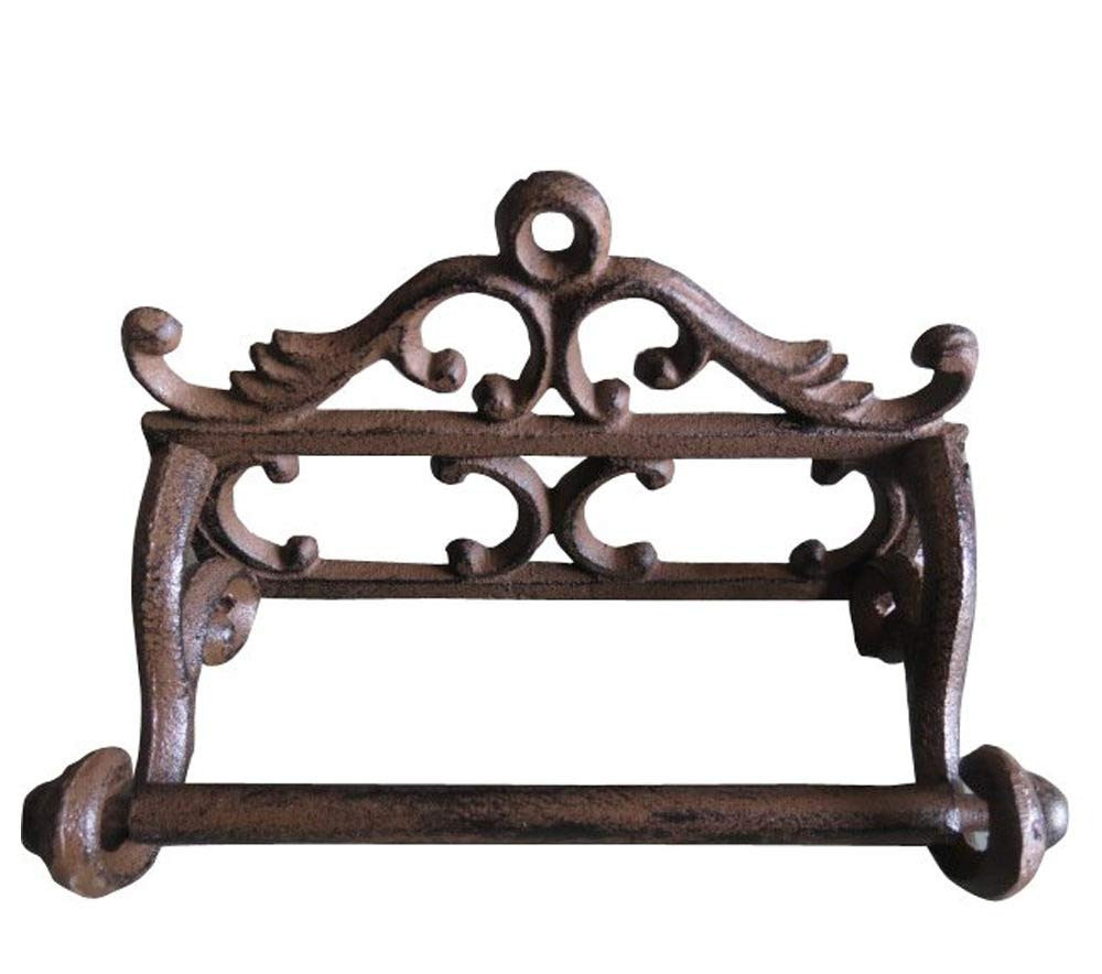 Comfy Hour Antique and Vintage Collection Cast Iron Classic Toilet Paper Holder