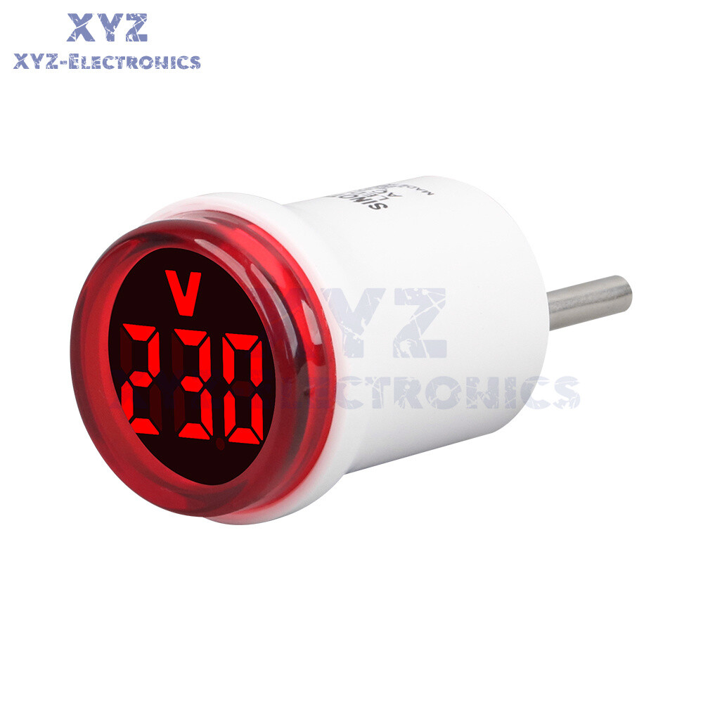 230V Digital AC Voltmeter Indicator Voltage Meter Measure 50-500V Socket Tester
