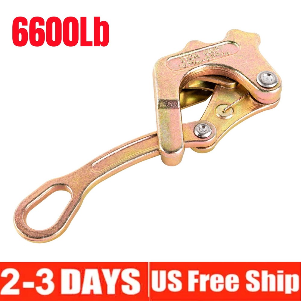 6600Lb Cable Clamp Pulling Jaw Grip Haven Grip Strand Wire Rope Hand Puller Tool