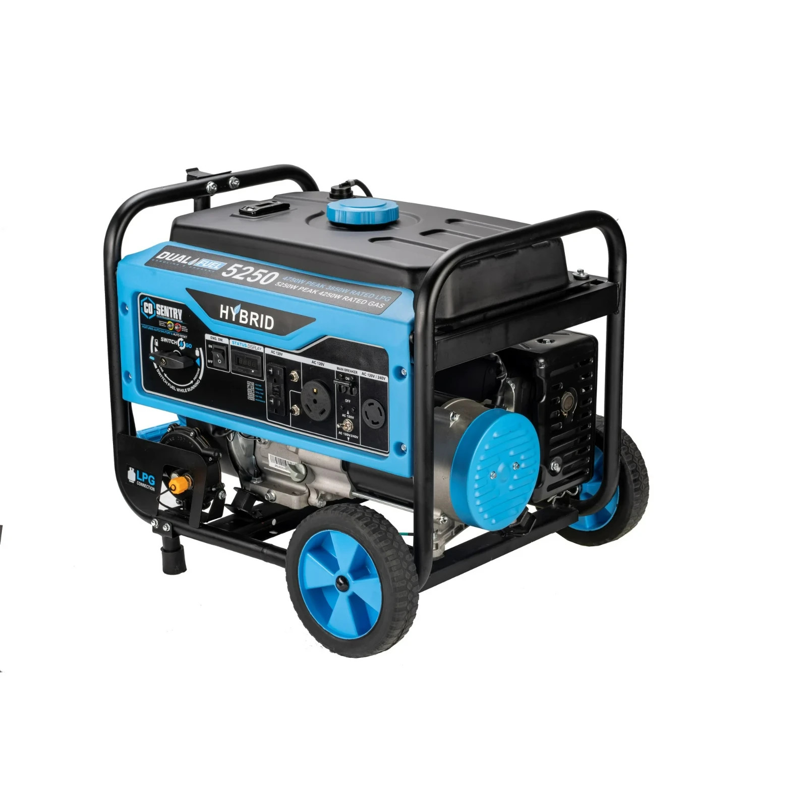 Pulsar 5,250-Watt Dual Fuel Portable Generator with CO Sentry