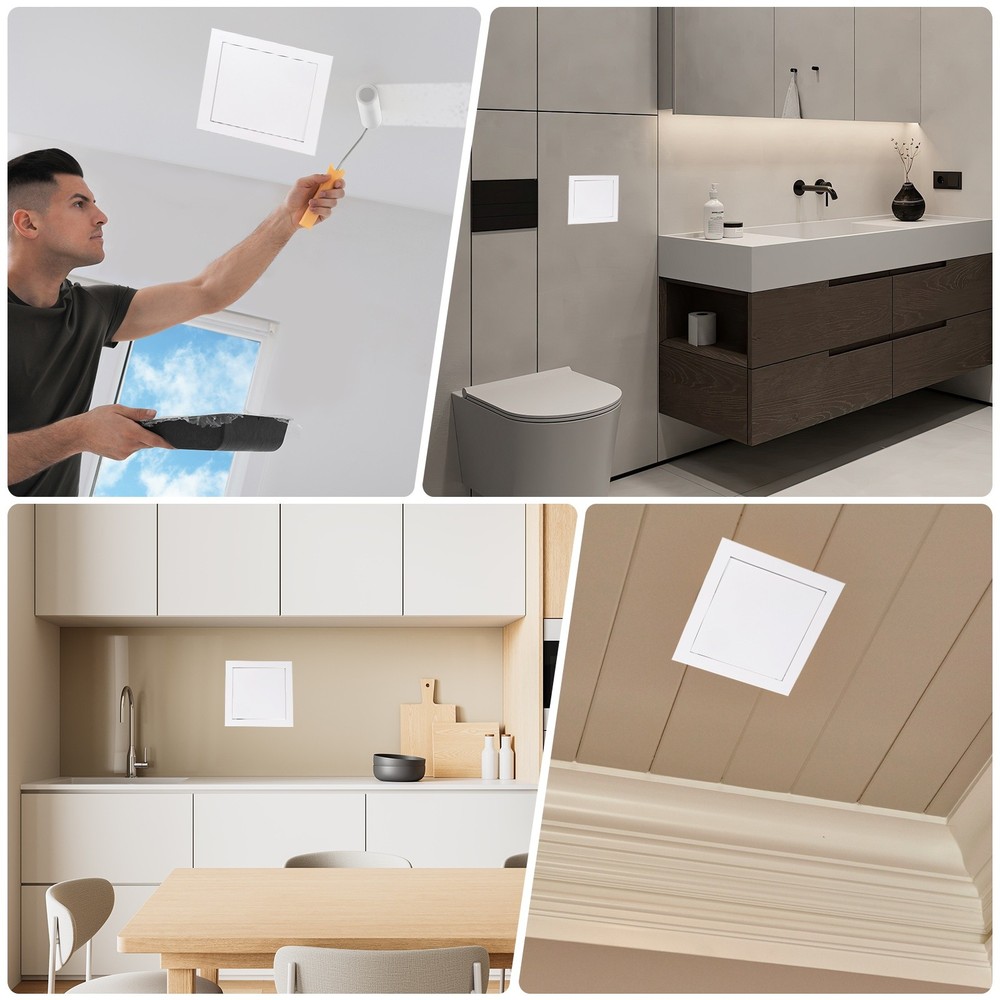 7"x7" Drywall Access Panel Wall Hole Cover Access Doors with Lock, White
