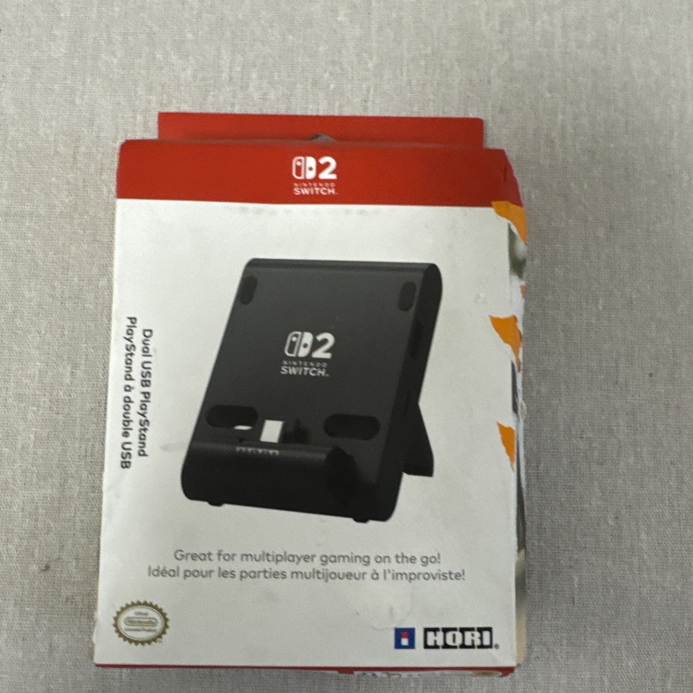 Nintendo Switch 2 Dual USB Playstand Black New Damaged Box
