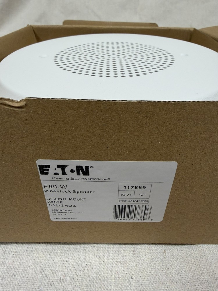 Eaton Wheelock Ceiling Speaker E90-W FAST FREE SHIPPING