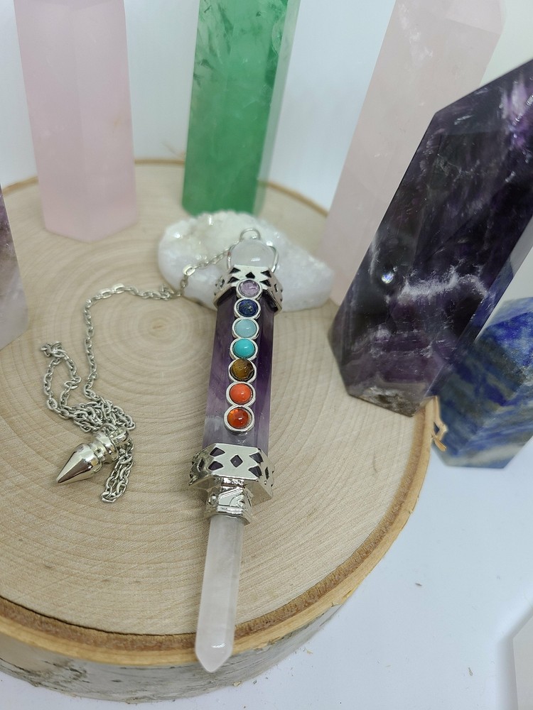 Amethyst Crystal Pendulum, Amethyst Point Pendulum, Amethyst Pendulum, Amethyst