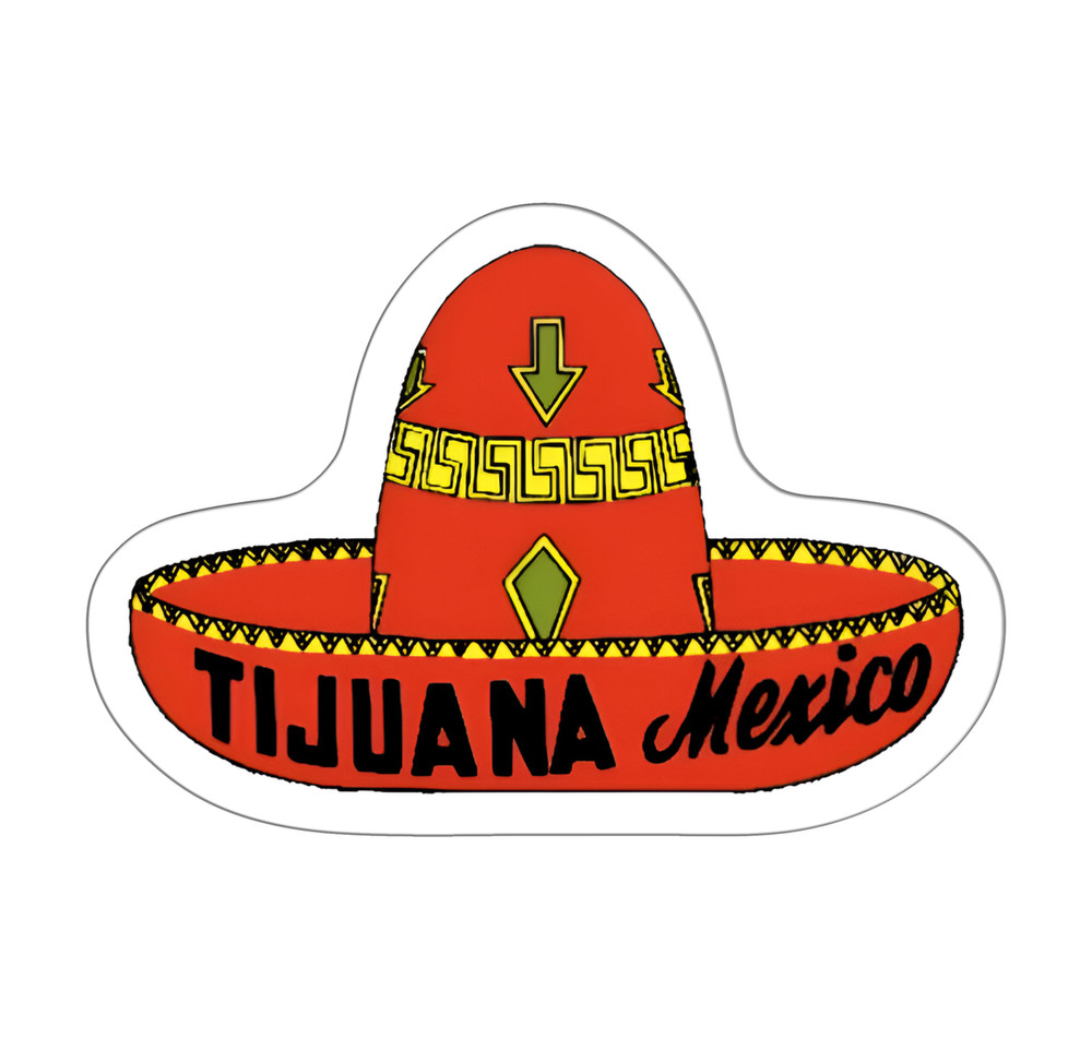 Tijuana Mexico Vintage Sticker