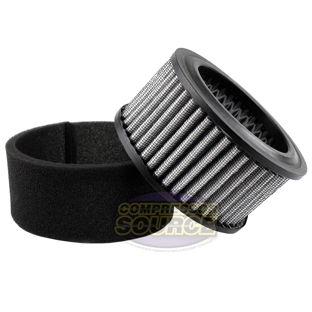 2 Pack Air Compressor Intake Filter Polyester Element with Pre Filter AP425 #15P