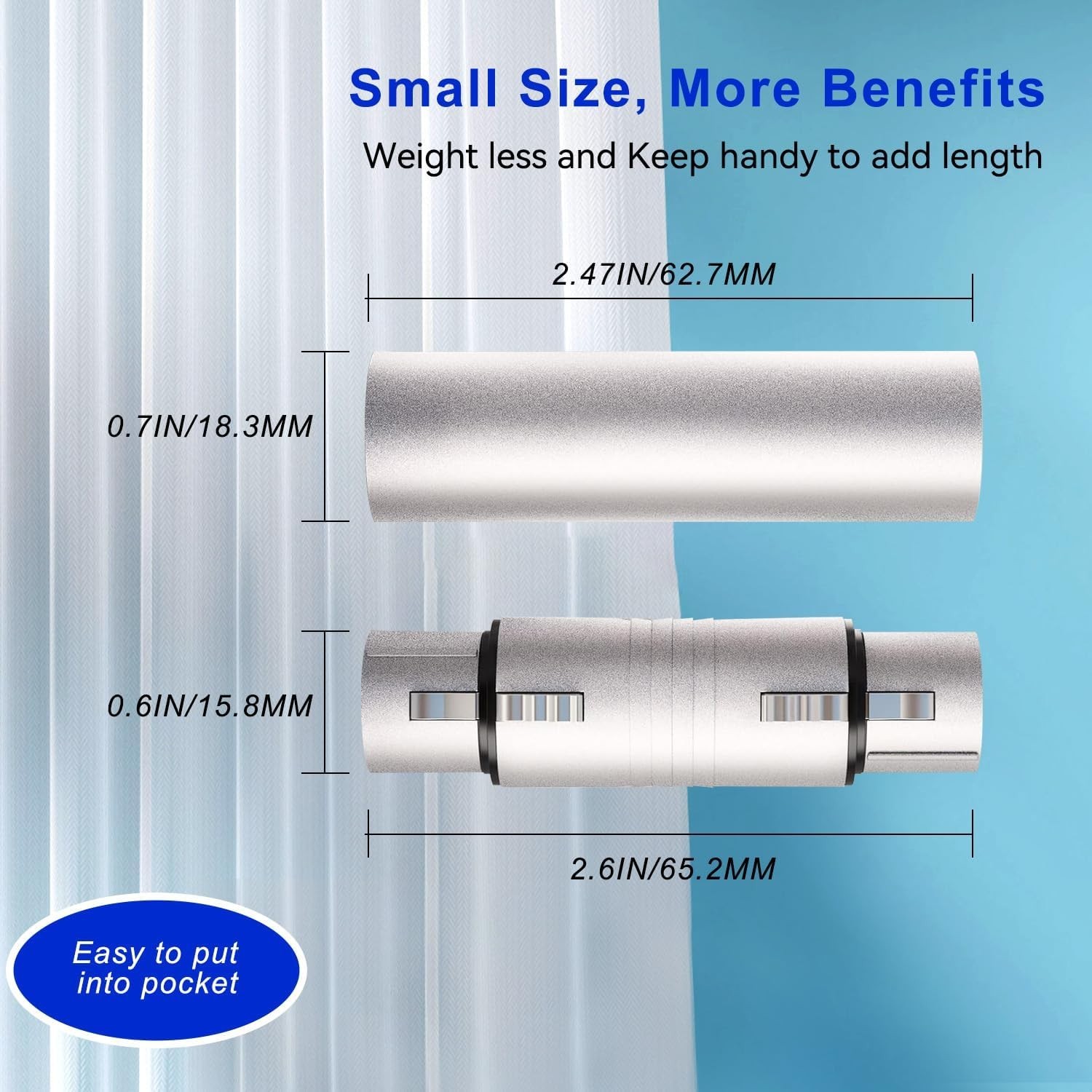 Xlr Adapter 4 Pack 2pair 2 Xlr Male To Male Connector & 2 Xlr Female To Female