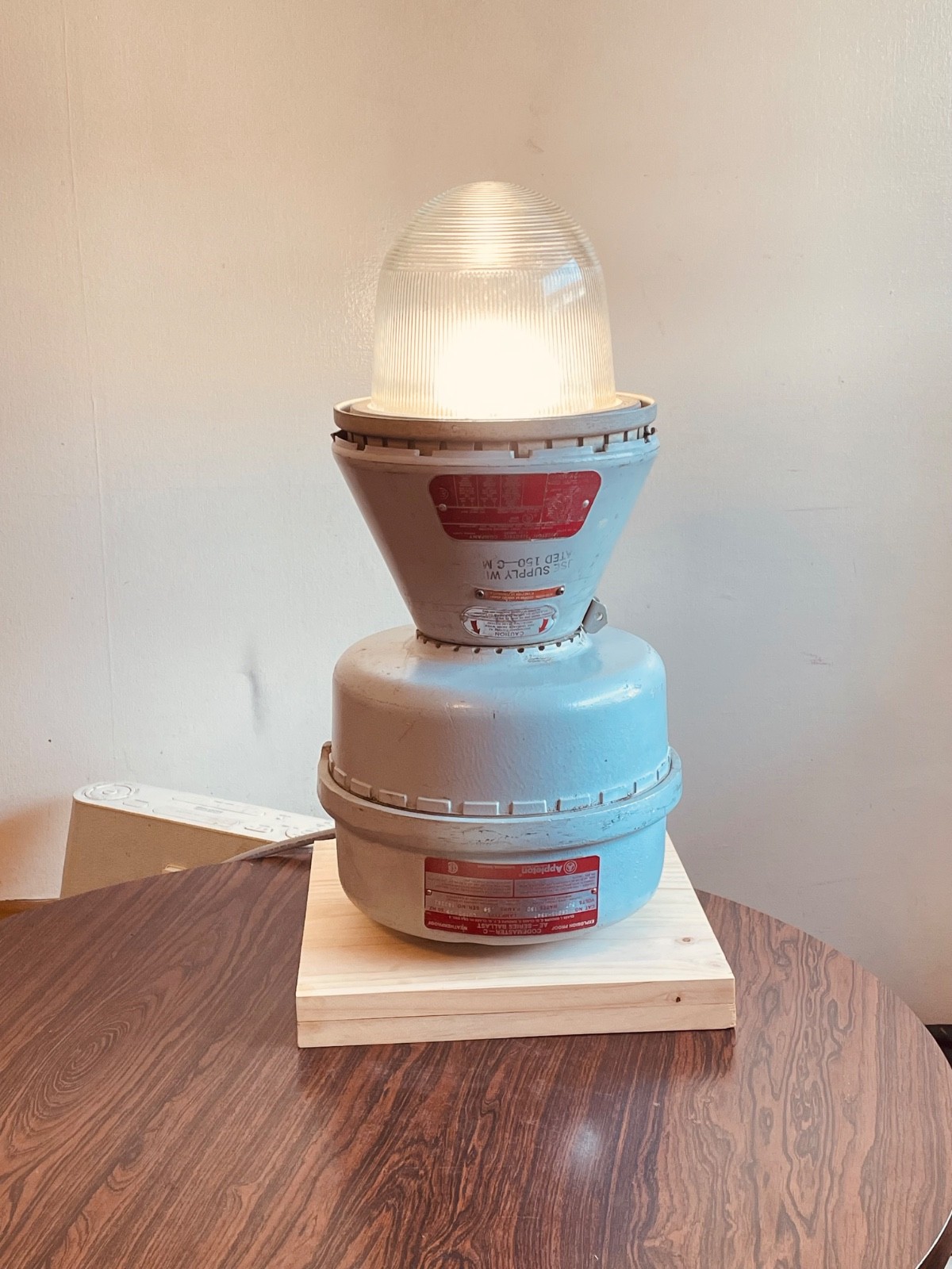 Table Lamp Appleton Codemaster, converted to regular bulbs Explosion proof