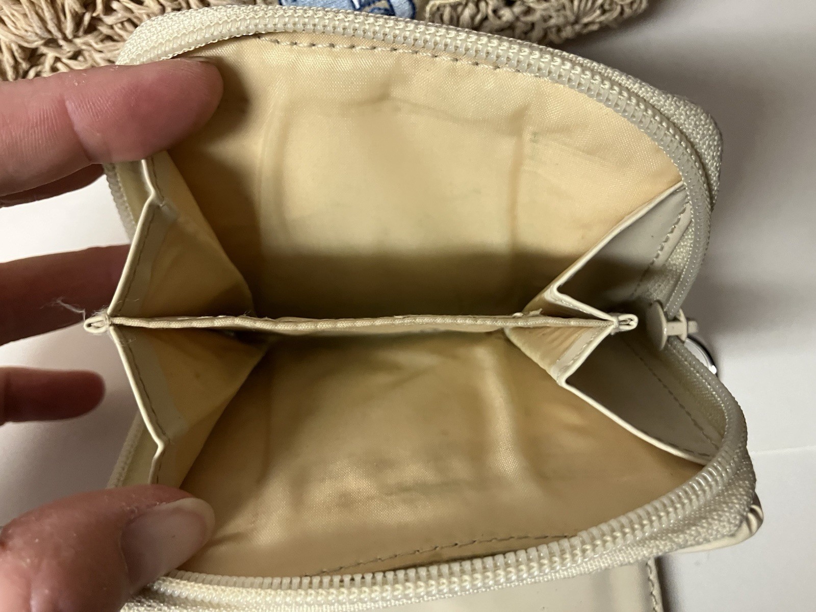 VINTAGE Disney Lady & the Tramp Woven Straw Tote Wallet Card Coin Case Lot EUC