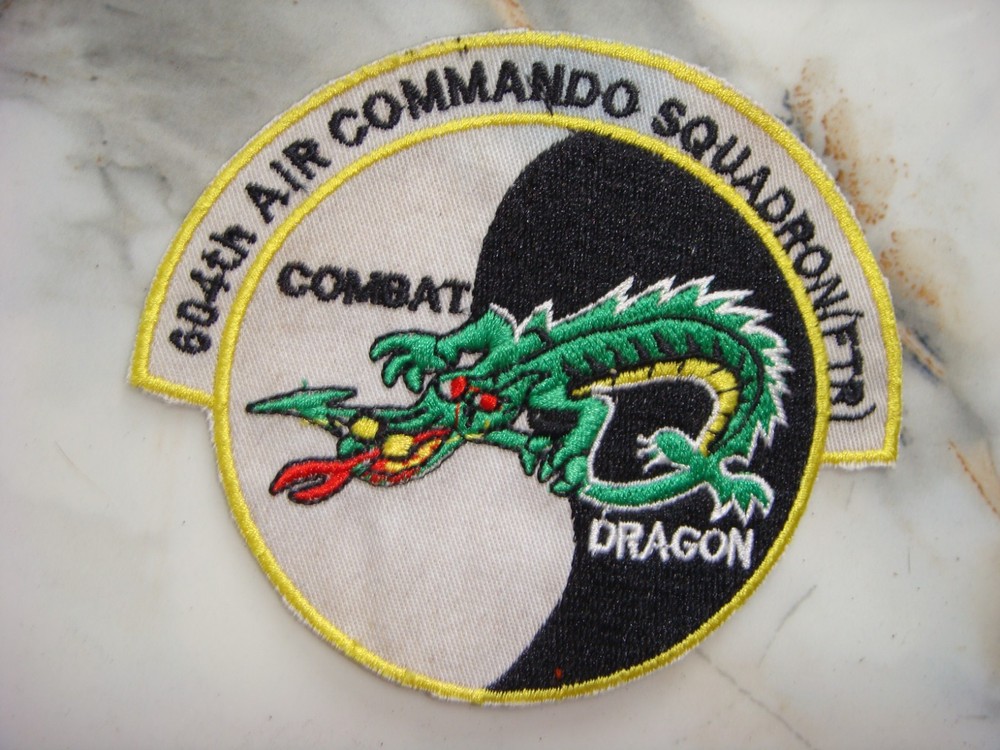 US 604th AIR COMMANDO SQUADRON "COMBAT DRAGON", VIETNAM WAR PATCH