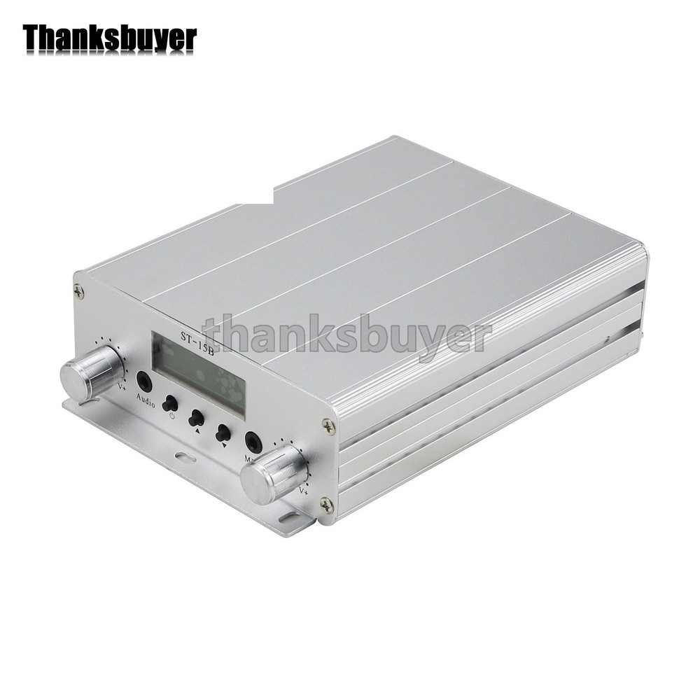 76MHz-113MHz 15W FM Broadcast Transmitter Stereo PLL FM Radio Broadcast Stations