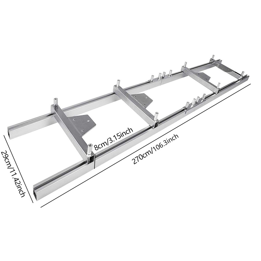 2.7M Professional Milling Rail System Log Chainsaw Mill Guide Set Ladder