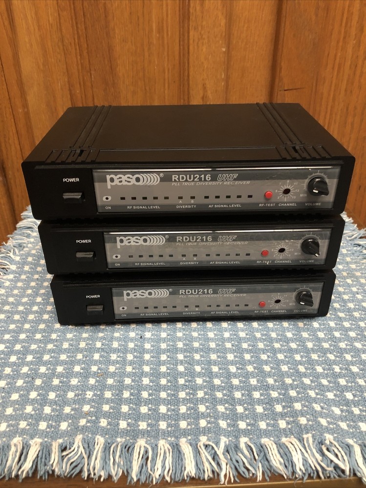 PASO WIRELESS PRO UHF MICROPHONE SYSTEM RDU 216 Mic audio lot Sys