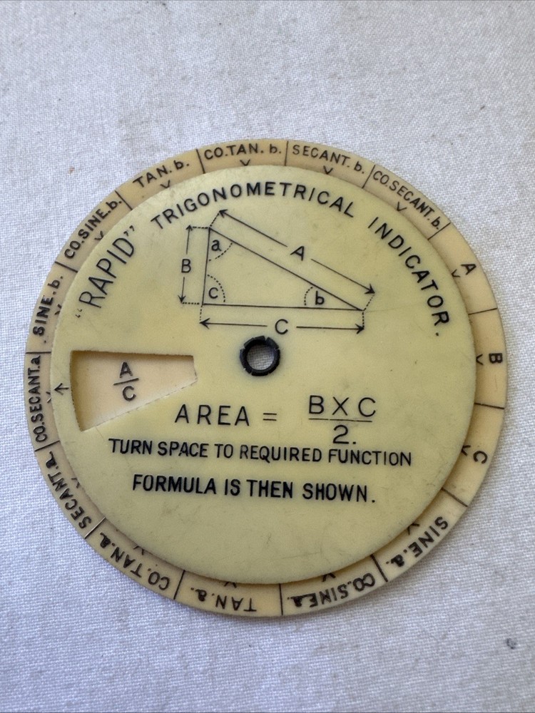 Rapid Trigonometrical Indicator, Arclight Radius, Circulator W Instructions BX33