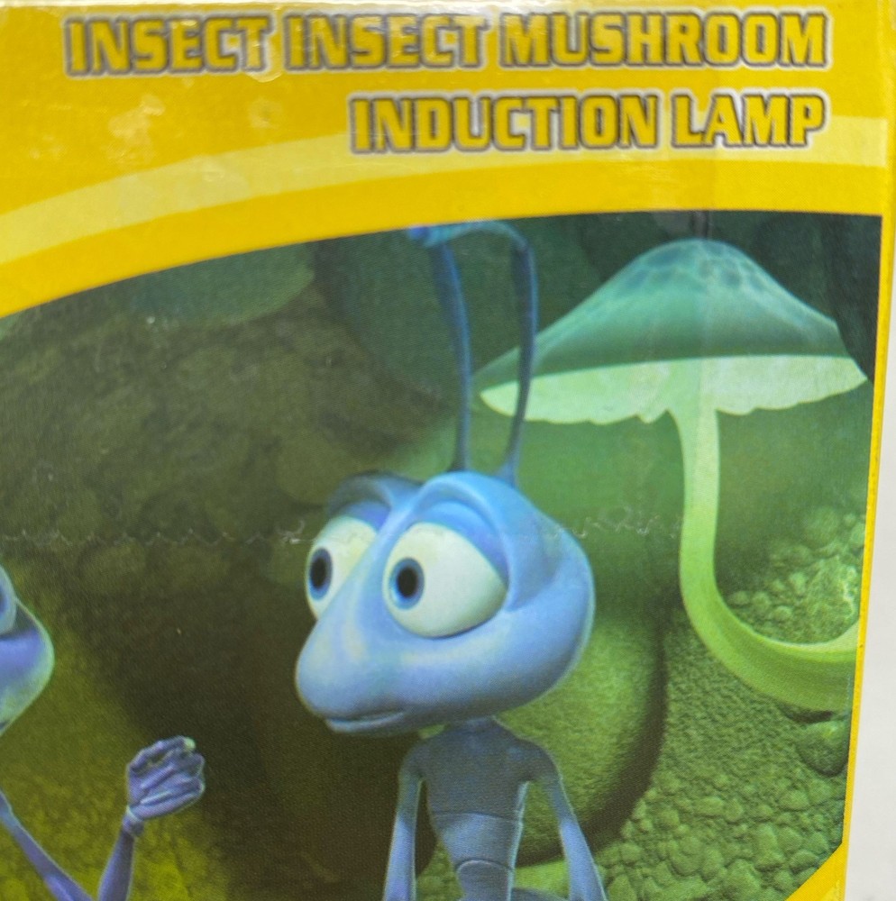 2-Pack Plug-In Mushroom Night Light - Yellow Mini Sensor Nightlights US Plug