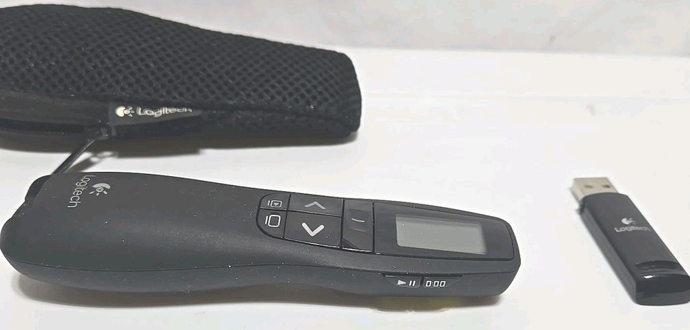 Logitech R800 Laser Pointer Presenter Presentation Clicker Remote Tested Working