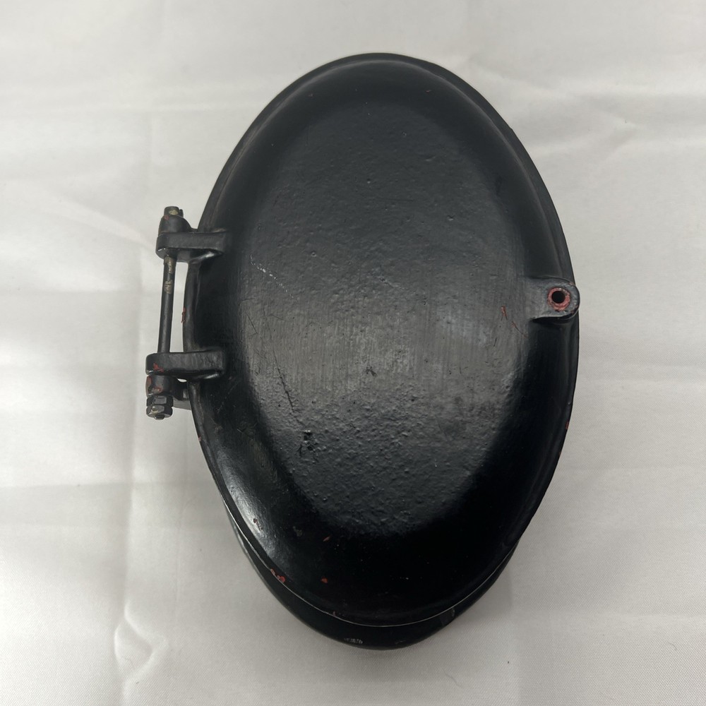 VINTAGE OVAL FIRE ALARM CALL BOX PULL STATION Black