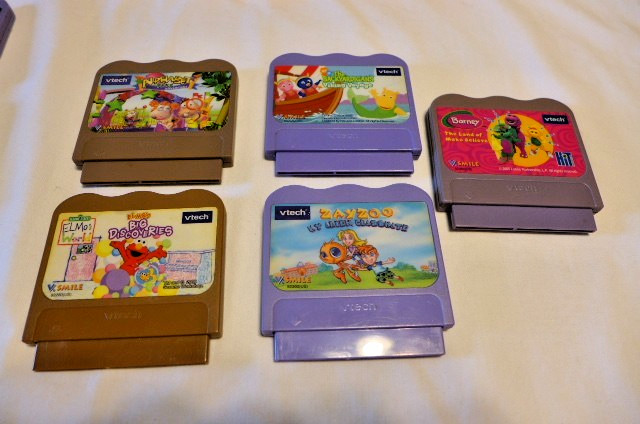 V Tech V Smile TV Learning System One Controller 9 Games WORKS Lion King Elmo ++